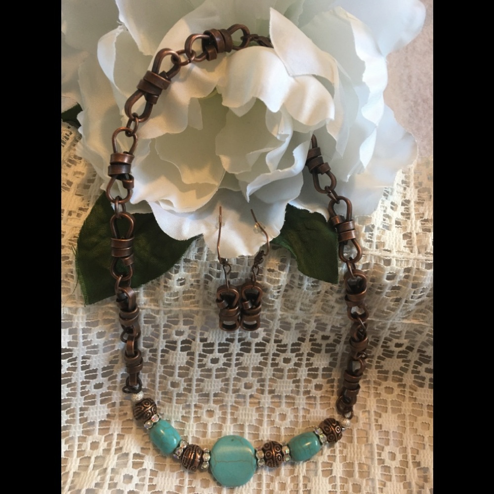 One-of-a-kind TURQUOISE Necklace Set